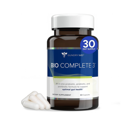 Gundry MD Bio Complete 3, 3-in-1 Probiotics, Pre & Postbiotics, 30 Servings