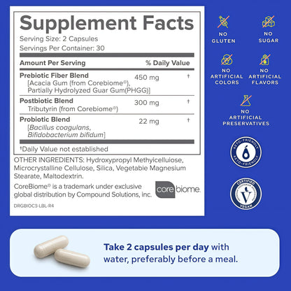 Gundry MD Bio Complete 3, 3-in-1 Probiotics, Pre & Postbiotics, 30 Servings